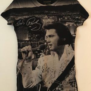 NWOT Elvis Presley Embellished T-shirt Sz S